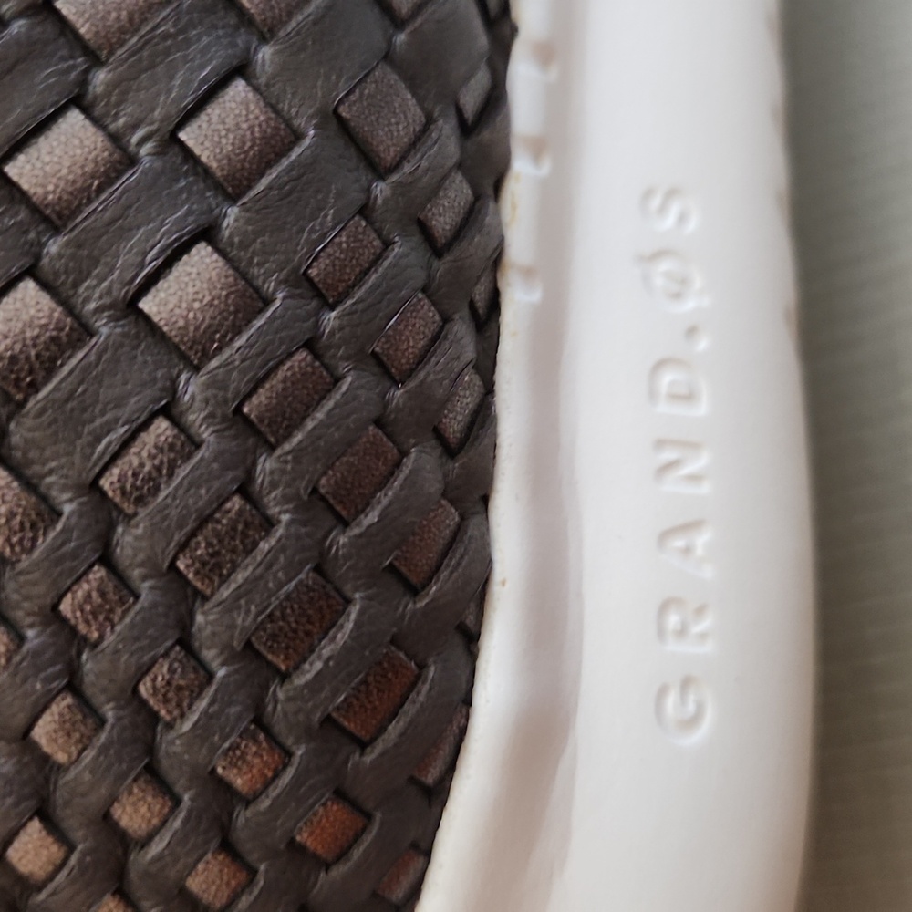 COLE HAAN, Studio Grand, women's Gray Leather casual shoes, Sz 8B - Picture 6 of 9